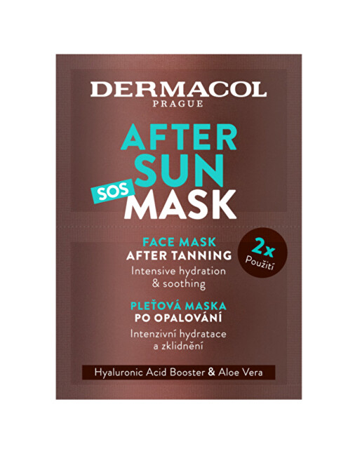 Dermacol Face mask after tanning After Sun (Face Mask) 2 x 8 ml 8ml Moterims
