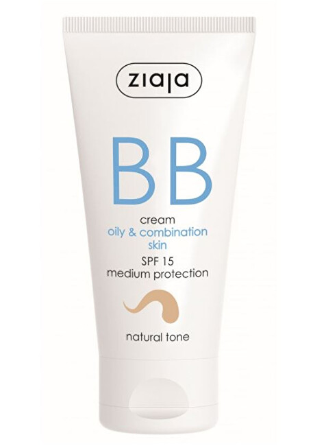 Ziaja BB cream for oily, combination skin tone natural SPF15 50 ml 50ml Moterims