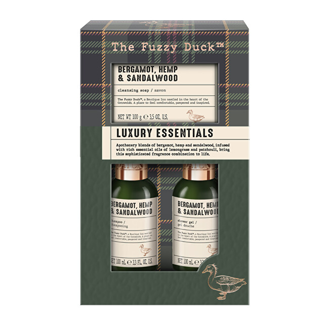 Baylis & Harding Bergamot, Hemp & Sandalwood Gift Set 3 pcs Vonios ir du&scaron;o priemonė Vyrams