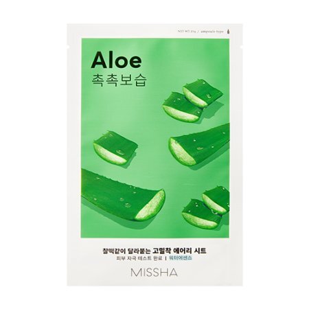 Missha Moisturizing sheet mask Aloe (Airy Fit Sheet Mask) 19 g Moterims