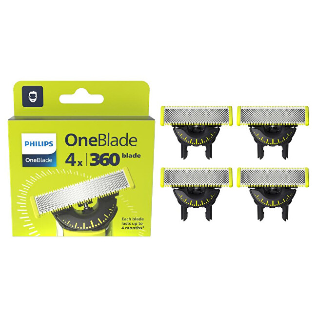 Philips OneBlade 360 QP440/50 replacement blades skustuvas