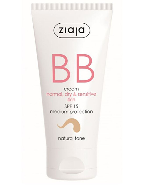 Ziaja BB cream for normal, dry, sensitive skin tone natural SPF15 50 ml 50ml Moterims