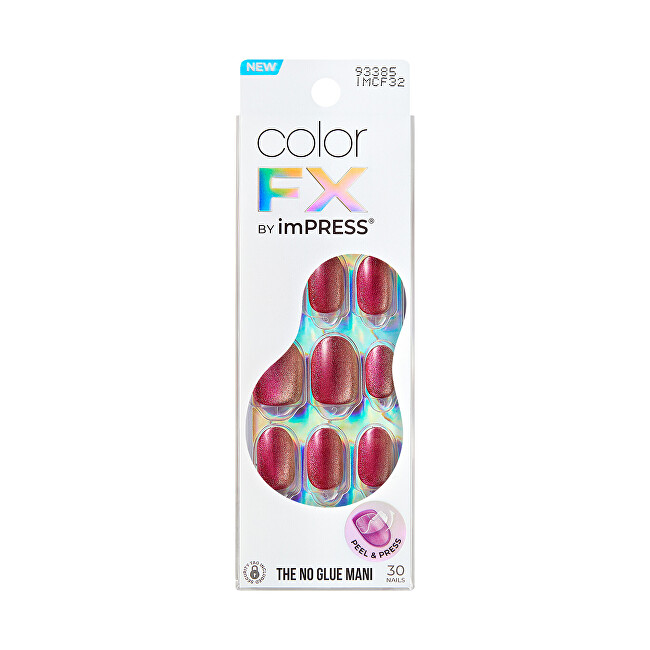 Kiss Self-adhesive nails imPRESS Color FX (Walk Out) 30 pcs Moterims