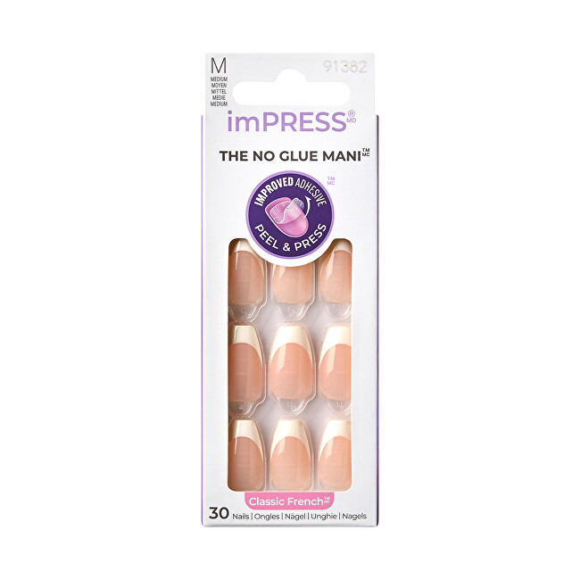 Kiss Self-adhesive nails ImPRESS Nails - Ideal 30 pcs Moterims
