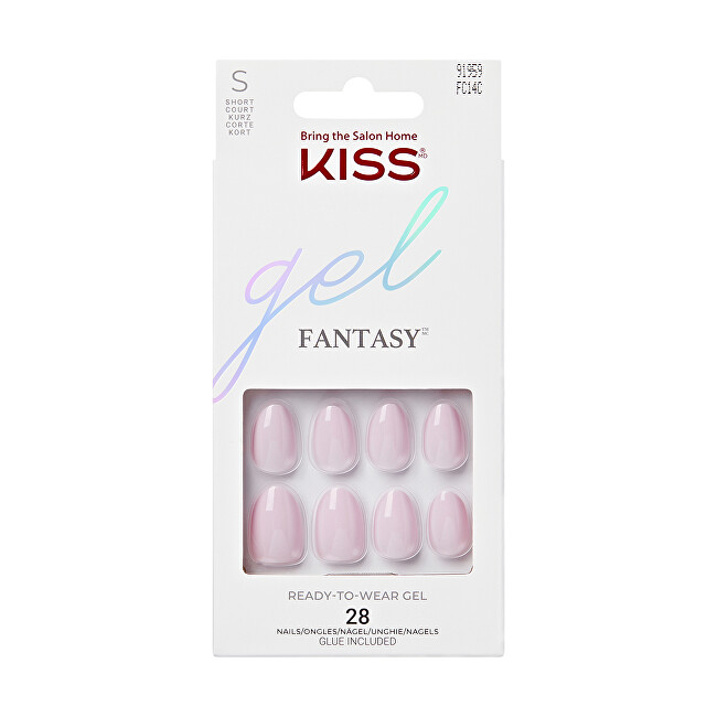 Kiss Artificial nails Gel Fantasy Nails - Pure Love 28 pcs priemonė nagams