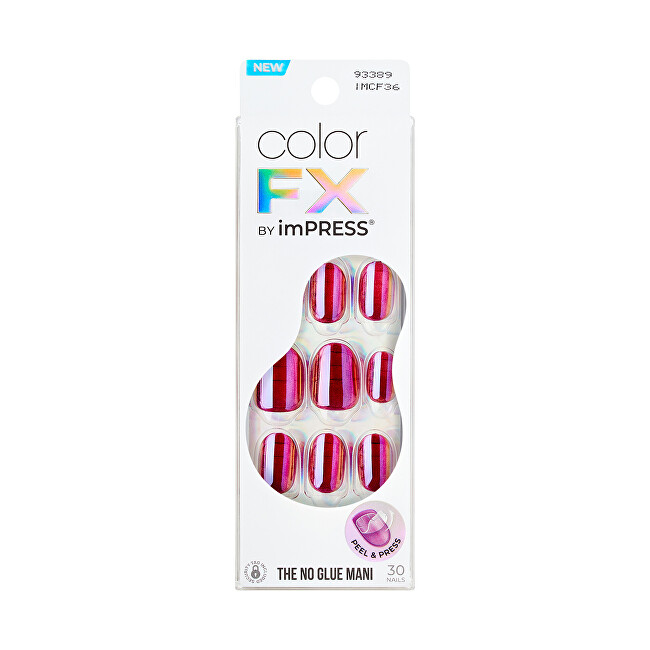 Kiss Self-adhesive nails imPRESS Color FX (Around You) 30 pcs Moterims