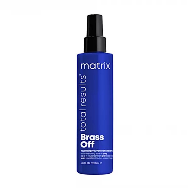 Matrix Leave-in spray for neutralizing yellow and brass tones of hair Brass Off (Neutralizing All-In-One To 200ml Moterims