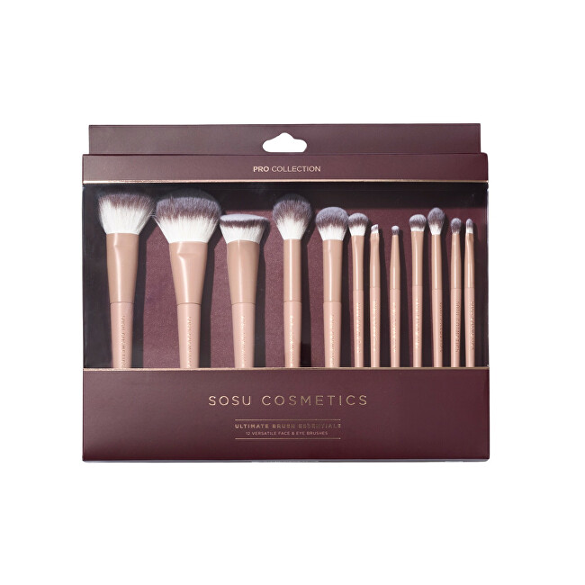 SOSU Cosmetics Ultimate Brush Essentials Brush Set teptukas