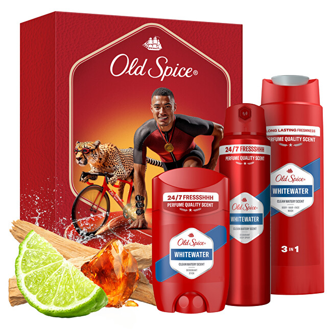 Old Spice Whitewater Ironman Trio - D&aacute;rkov&aacute; sada Vonios ir du&scaron;o priemonė Vyrams