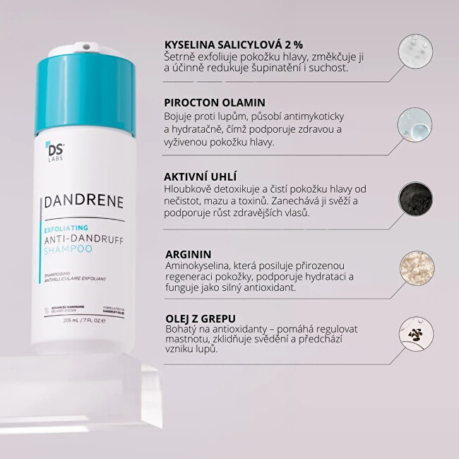 Ds Laboratories Dandrene (Anti-Dandruff Shampoo) 205 ml 205ml &scaron;ampūnas