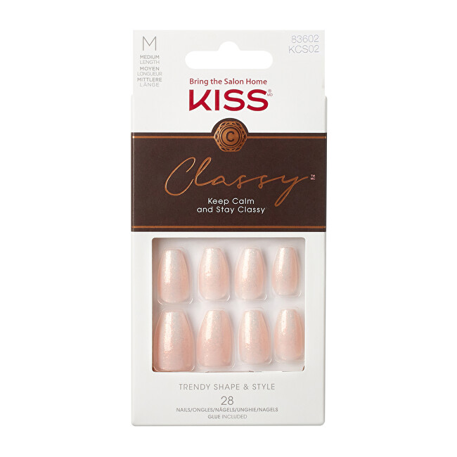 Kiss Classy Nails Cozy Meets Cute 28 pcs priemonė nagams