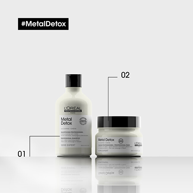 L&acute;Or&eacute;al Professionnel Mask for colored and damaged hair, for hair shine, long-lasting color, rich texture Serie Expert Met 250ml atstatomoji plaukų priežiūros priemonė