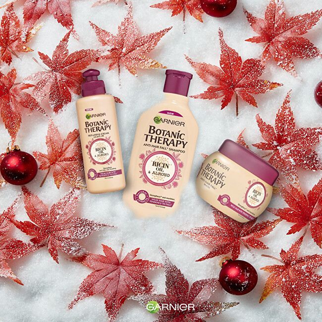 Garnier Strengthening mask with ricin and almond oil for low and (Fortifying Mask) hair Botanic Therapy (For 300ml atstatomoji plaukų priežiūros priemonė