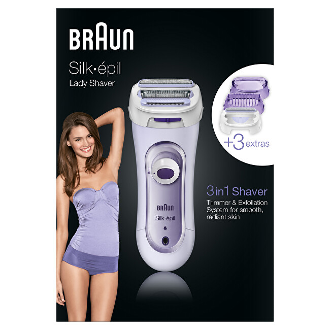 Braun Lady Style 5560 Violet electric women&acute;s shaver depiliavimo prietaisas