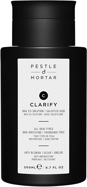 Pestle & Mortar Clarify Toner 200ml - Ple?ové tonikum s kyselinou salicylovou 200ml makiažo valiklis