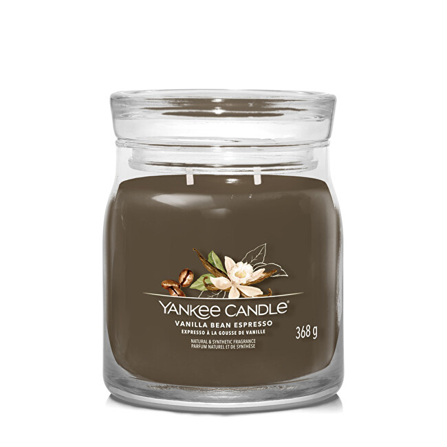 Yankee Candle Aromatic candle Signature glass medium Vanilla Bean Espresso 368 g Unisex