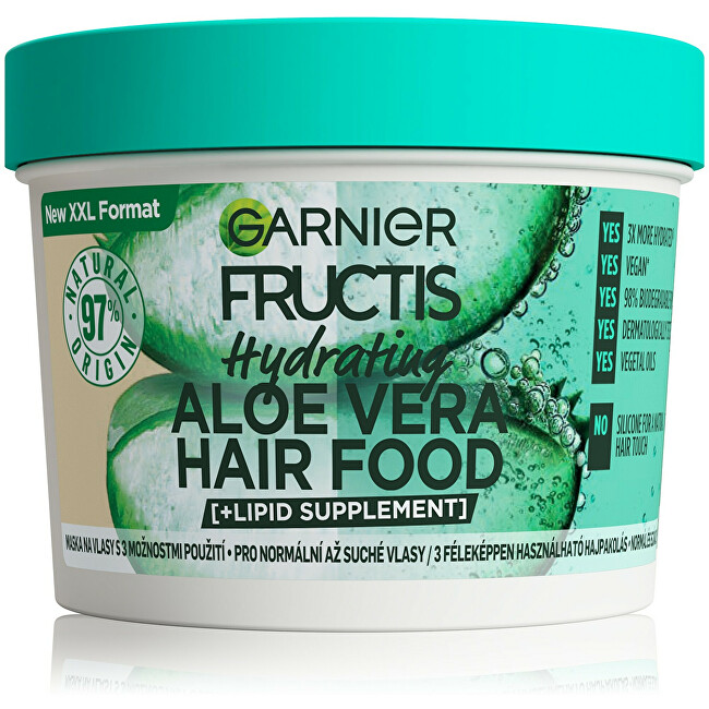 Garnier Hydrating Aloe Vera mask for normal to dry hair ( Hair Food) 400 ml 400ml Moterims