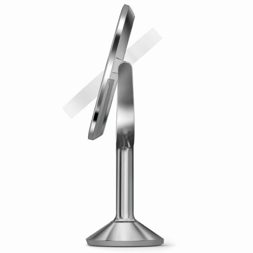 Simplehuman Rechargeable Cosmetic mirror Sensor TRIO with touch control and LED illumination, 1x / 5x / 10x magnification Brushed stainless steel veidrodis