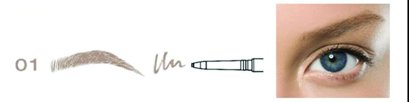 RefectoCil Waterproof eyebrow pencil Full Brow Liner 01 light brown antakių pie&scaron;tukas