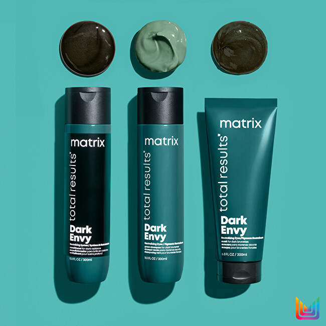 Matrix Mask for neutralizing red tones of dark hair Total Results Dark Envy ( Color Obsessed Mask) 200ml atstatomoji plaukų priežiūros priemonė