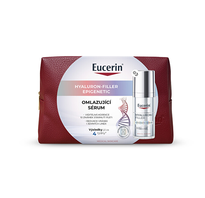 Eucerin Rejuvenating skin serum with cosmetic bag Hyaluron-Filler (Epigenetic Serum) 30 ml 30ml Moterims