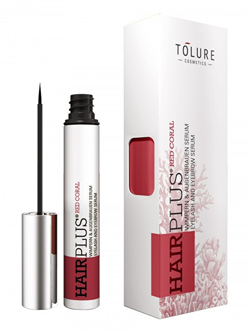 Tolure Cosmetics Vegan serum for eyelashes and eyebrows Hair plus Red Coral 3 ml 3ml