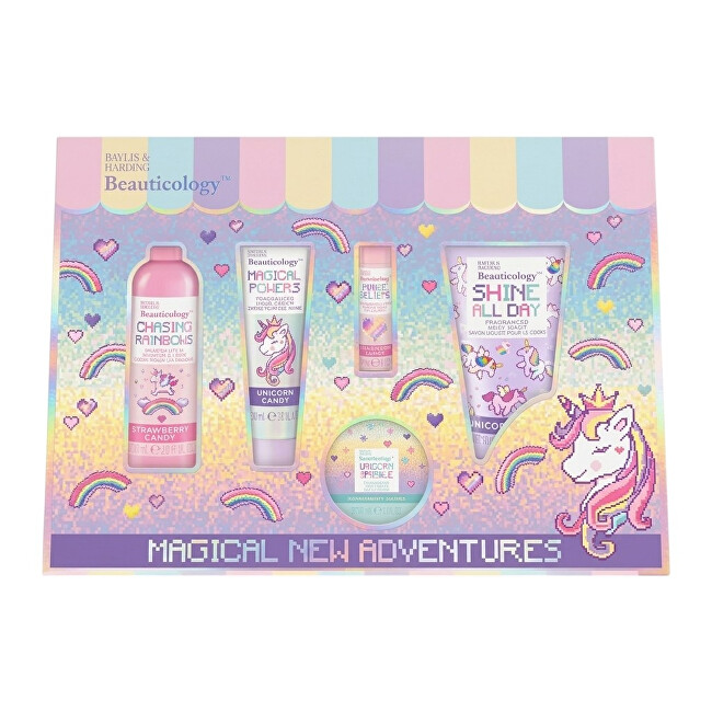 Baylis & Harding Body Care Gift Set - Unicorn, 5pcs Vonios ir du&scaron;o priemonė