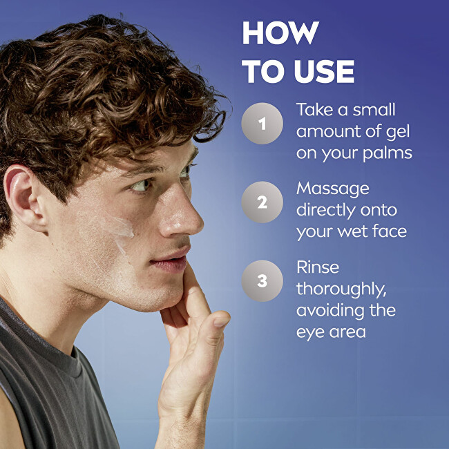 Nivea Men Hydrocare Cleansing Gel (Face Wash) 100 ml 100ml makiažo valiklis