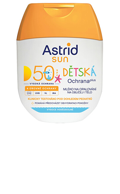 Astrid Children´s lotion for face and body for tanning SPF 50 Sun 60 ml 60ml Vaikams