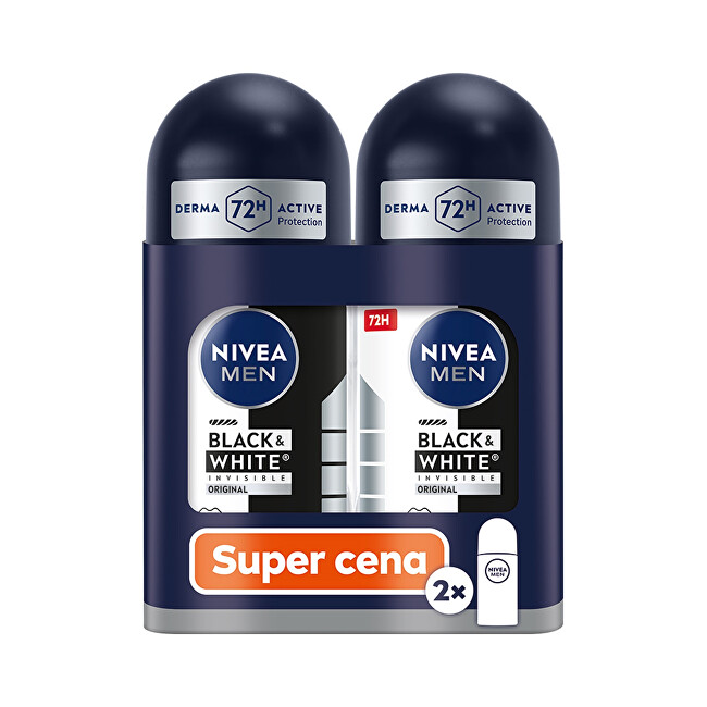 Nivea Black & White Invisible Original Roll-On Antiperspirant Set Vyrams