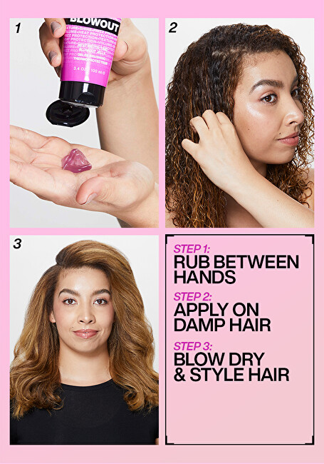 Redken Hair gel for instant volume and shine Big Blowout (Heat Protecting Jelly Serum) 100 ml 100ml plaukų apsauga nuo kar&scaron;čio