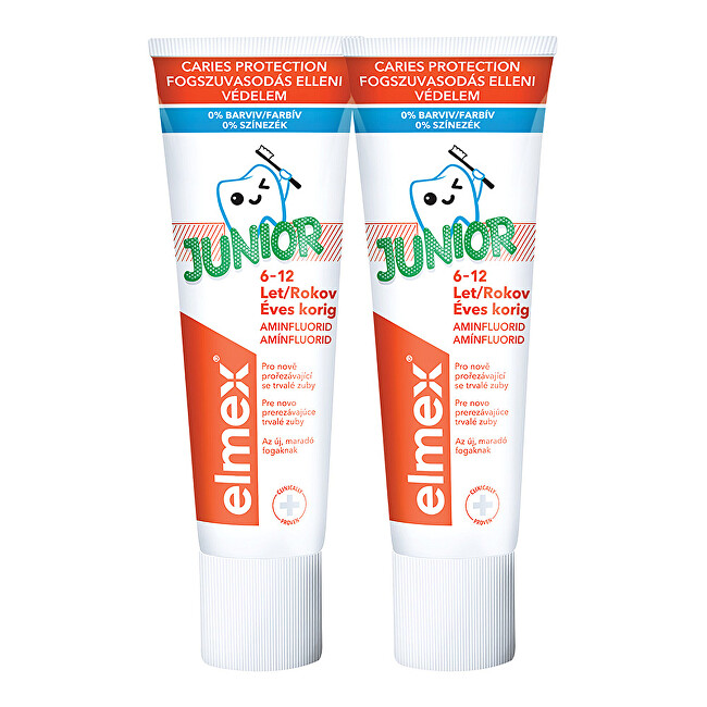Elmex Junior Duopack Toothpaste 2x 75 ml 75ml Vaikams