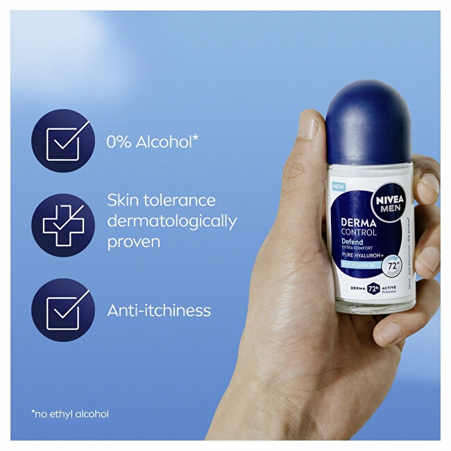 Nivea Roll-on antiperspirant for men Men Derma Control Defend (Antiperspirant) 50 ml 50ml dezodorantas