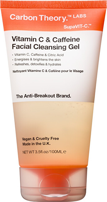 Carbon Theory Cleansing skin gel Vitamin C & Caffeine (Facial Cleansing Gel) 100 ml 100ml Moterims