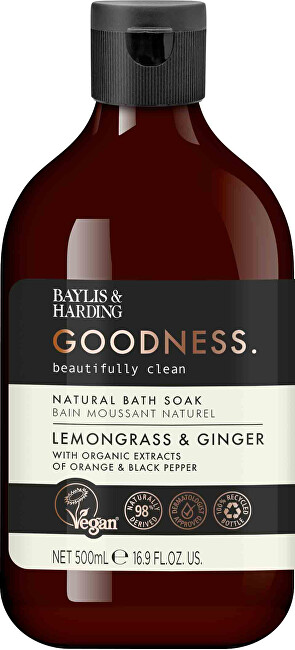 Baylis & Harding Goodness Lemongrass & Ginger Natural Bath Soak Vonios putos Moterims