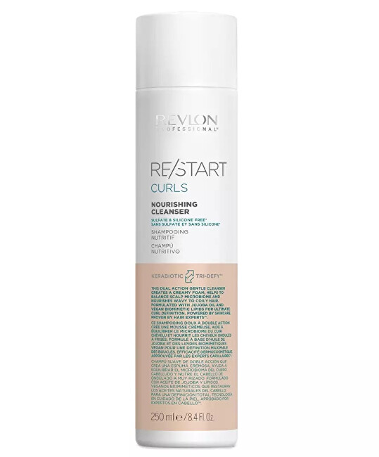 Revlon Professional Nourishing shampoo for curly and wavy hair Restart Curl s ( Nourish ing Clean ser) 1000ml Moterims