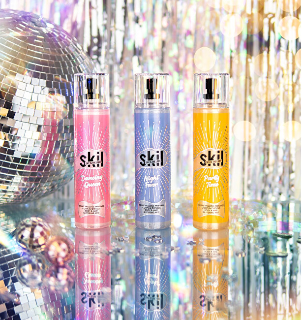 Skil Dancing Queen - třpytiv&aacute; parf&eacute;movan&aacute; mlha na tělo a vlasy 250ml kvepalai Moterims