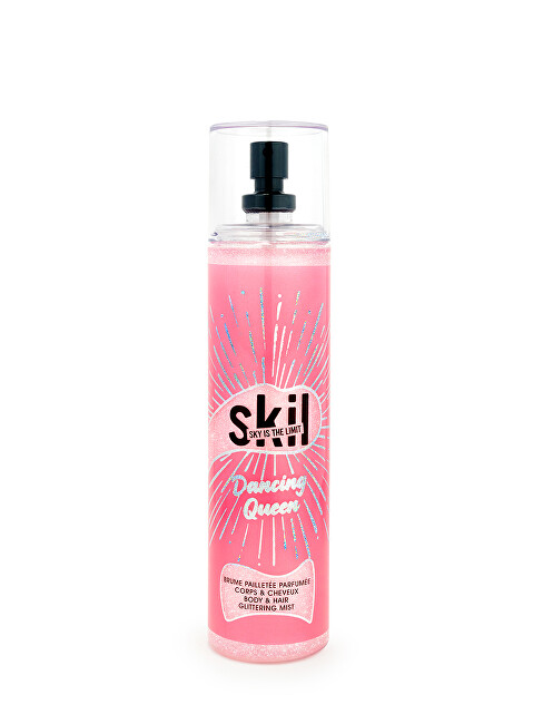 Skil Dancing Queen - třpytiv&aacute; parf&eacute;movan&aacute; mlha na tělo a vlasy 250ml Moterims