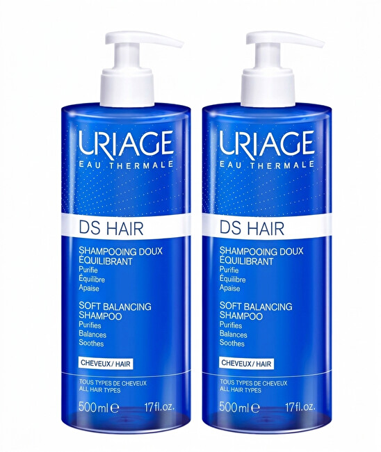 Uriage PROMO DS HAIR BALANCING SHAMPOO 500ML X2 &scaron;ampūnas