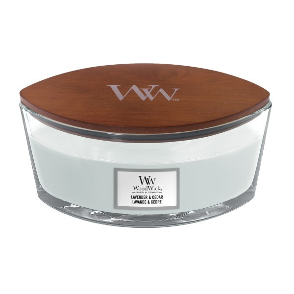 WoodWick Scented candle ship Lavender & Cedar 453 g kvepianti žvakė