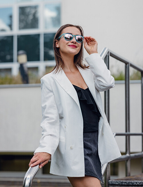 Vuch Sunglasses Mitzi Transparent Blue akiniai nuo saulės