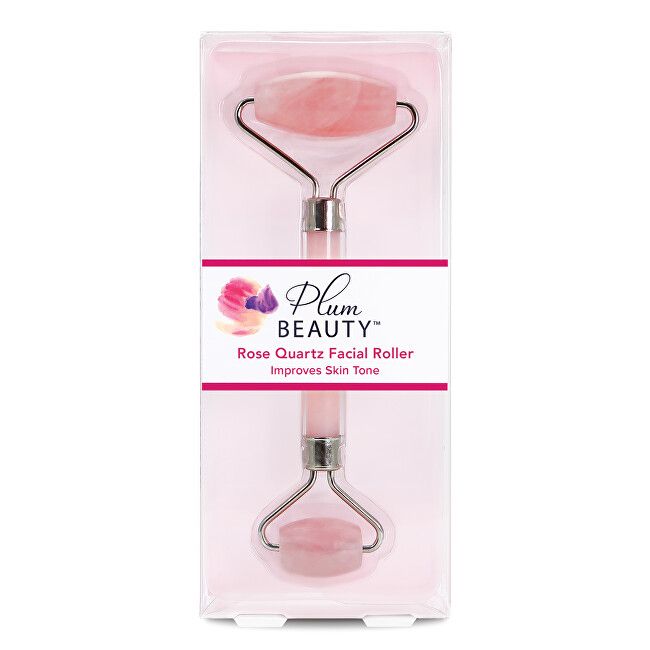 PlumBeauty Facial contour roller - rose quartz (Rose Quartz Facial Roller) kosmetinis prietaisas