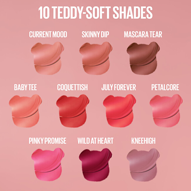 Maybelline Matte Liquid Lipstick Super Stay Teddy Tint (Liquid Lip Tint) 5 ml 100 Kitten Heel kosmetika lūpoms