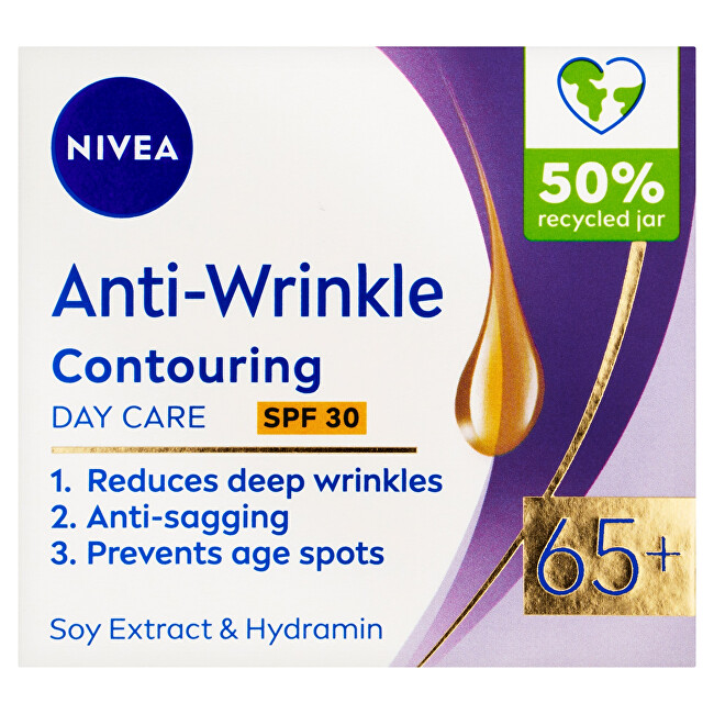 Nivea Day Cream for Improving Contours 65+ SPF 30 (Anti-Wrinkle Contouring Day Care) 50 ml 50ml vietinės priežiūros priemonė