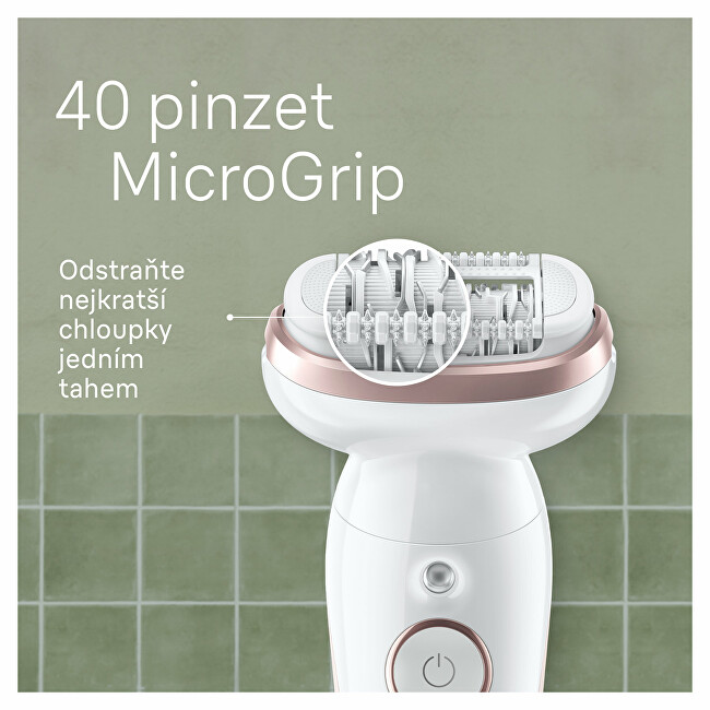 Braun Epilator Silk&middot;&eacute;pil 9 9-000 White/Pink depiliavimo prietaisas