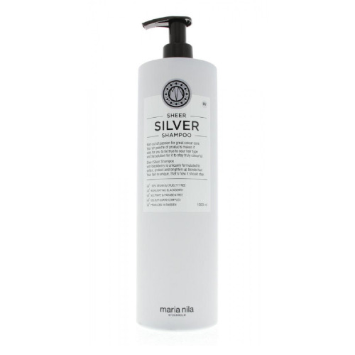 Maria Nila Shampoo Neutralizing Yellow Hair Tones Sheer Silver (Shampoo) 350ml &scaron;ampūnas