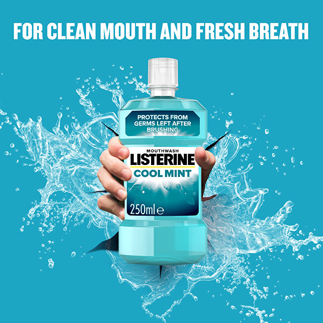Listerine Mouthwash on plaque Coolmint 250ml dantų skalavimo skystis
