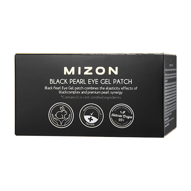 Mizon Premium eye hydrogel mask with black pearl and diamond for wrinkles and dark circles Black Pearl (Ey Moterims