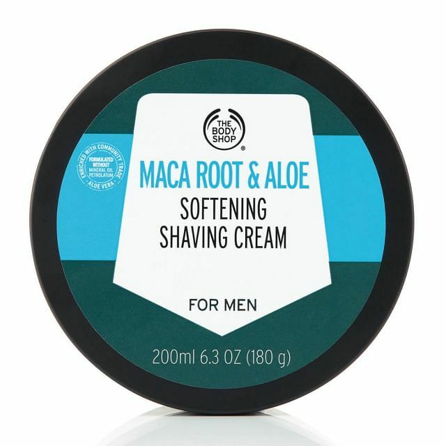 The Body Shop Softening shaving cream Maca Root & Aloe (Shaving Cream) 200 ml 200ml Vyrams
