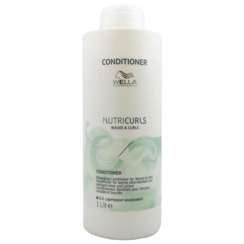 Wella Professionals Nourishing conditioner for wavy and curly hair Nutricurls ( Wave s & Curls Conditioner) 1000ml plaukų balzamas